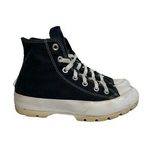 Converse Chuck Taylor Lugged Sneakers Womens Sz 8 All Star Hi Top Platform Black